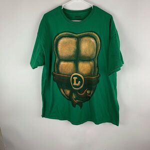 Teenage Mutant Ninja Turtle Mens XXL T Shirt Nickelodean Green Short Sleeve